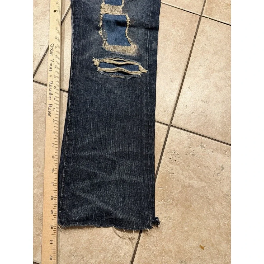 Polo Ralph Lauren Jeans Men 31x30 (Fits 34) Varick Slim Straight Patchwork Denim - Picture 11 of 12